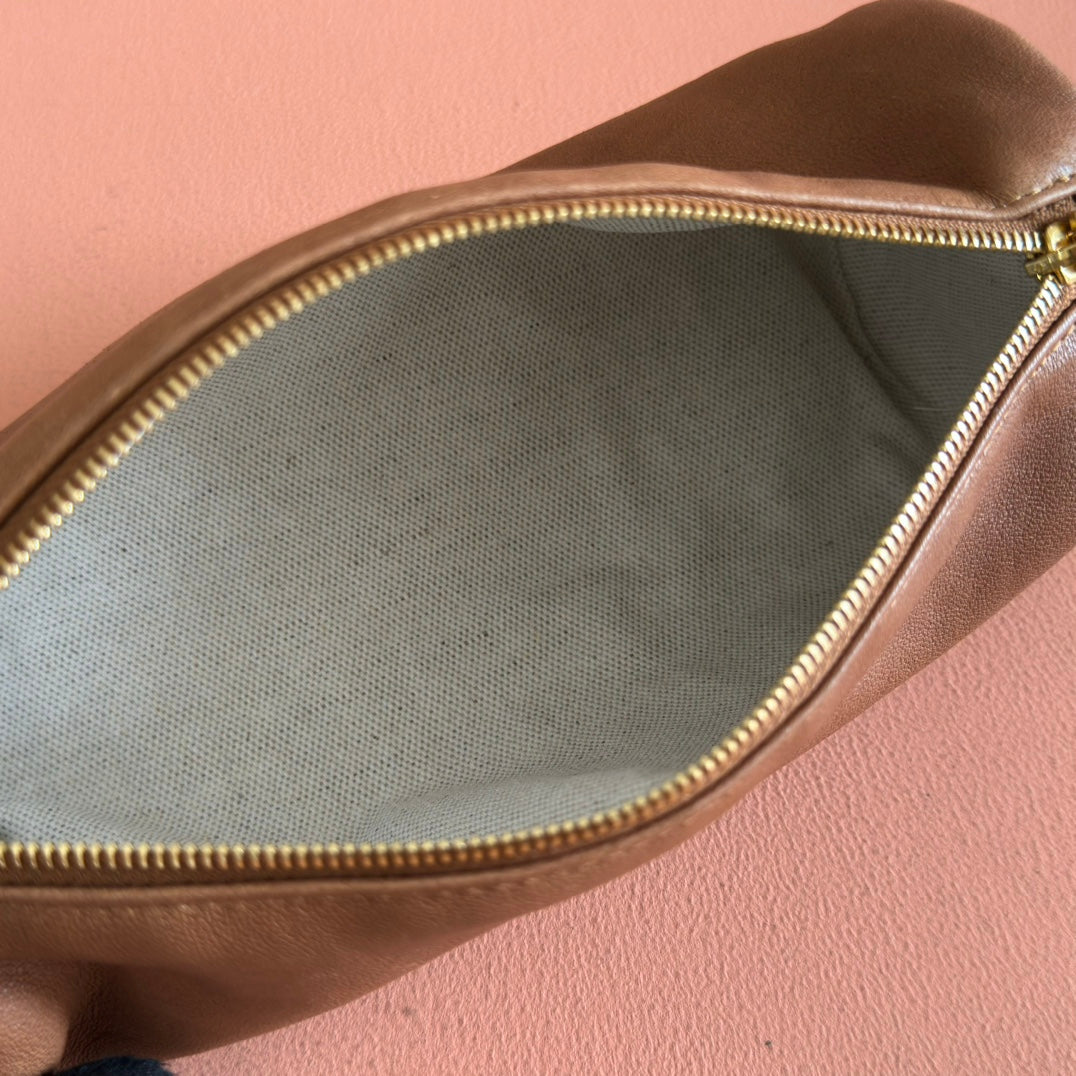 NAPPA POUCH 22 IN BRIARWOOD CALFSKIN