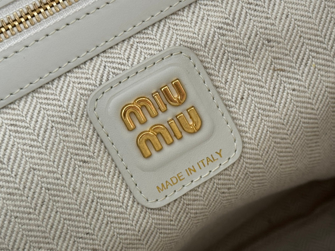 IVY TOTE BAG 60 IN CHALK WHITE PATCHWORK CALFSKIN