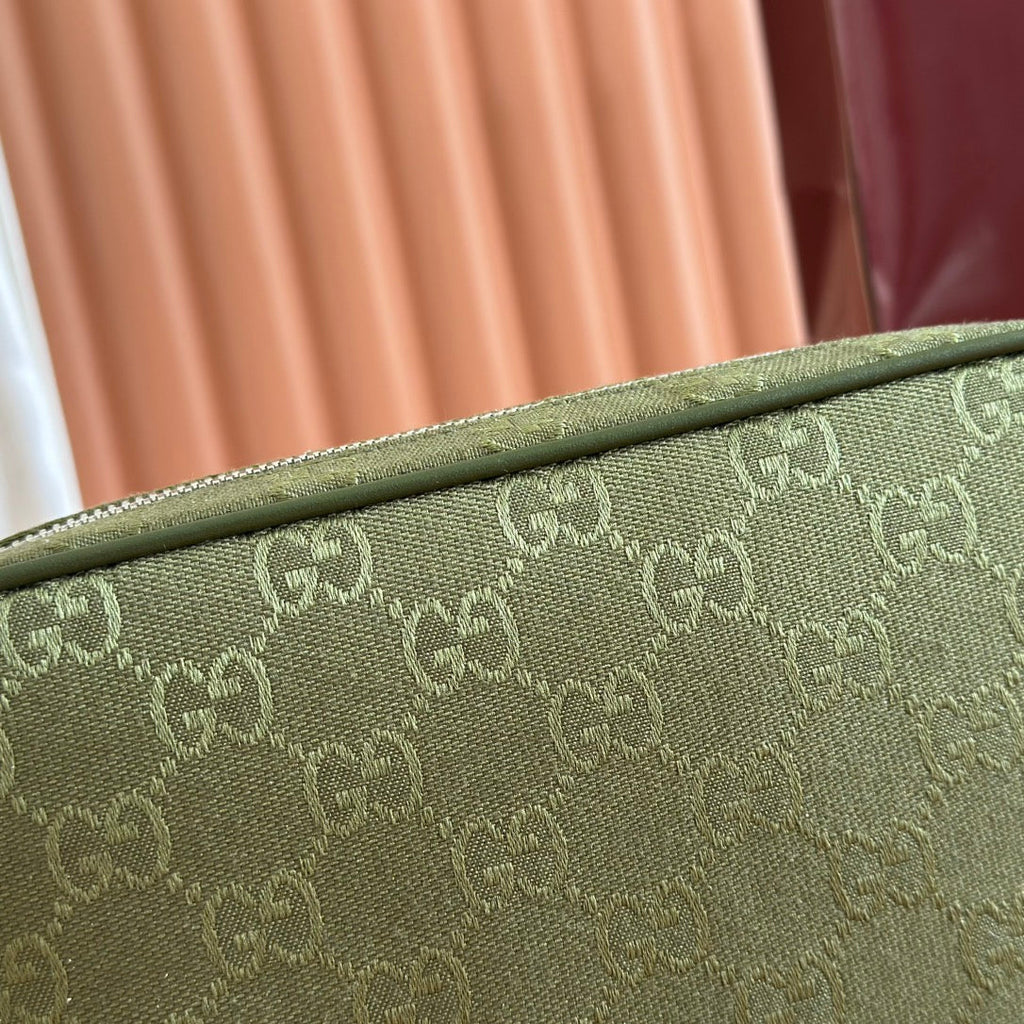 SMALL CROSSBODY BAG 23.5 IN FOREST GREEN GG CANVAS