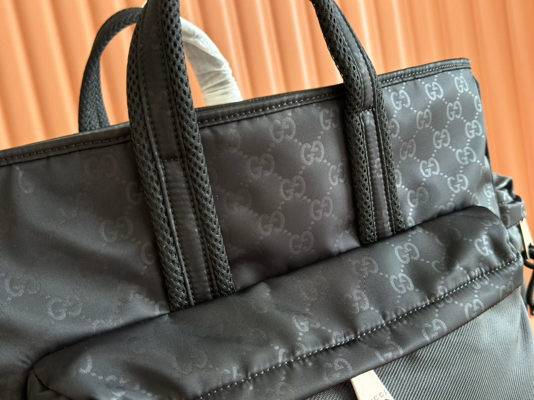 NEXUS LARGE TOTE BAG 40 IN BLACK GG NYLON