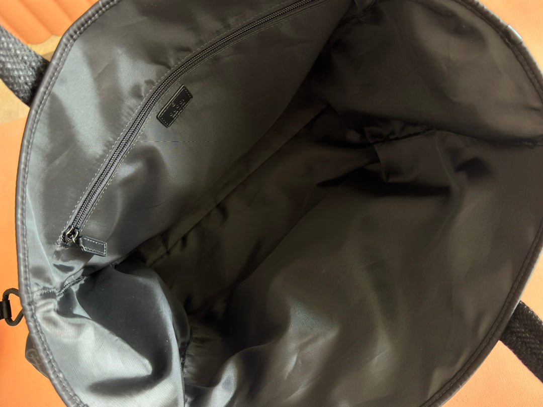 NEXUS LARGE TOTE BAG 40 IN BLACK GG NYLON