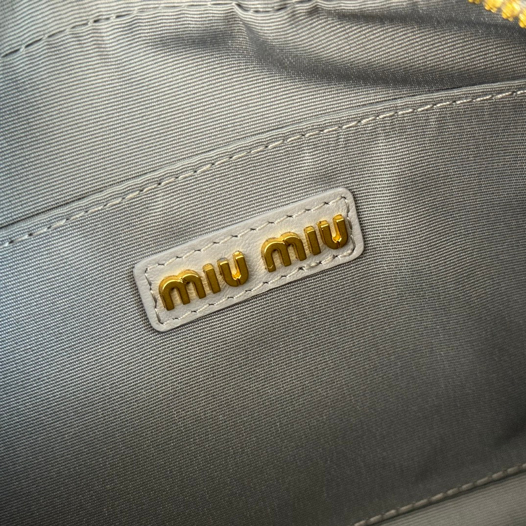 ARCADIE MATELASSÉ NAPPA SMALL BAG 19 IN GREY LAMBSKIN GOLD HARDWARE