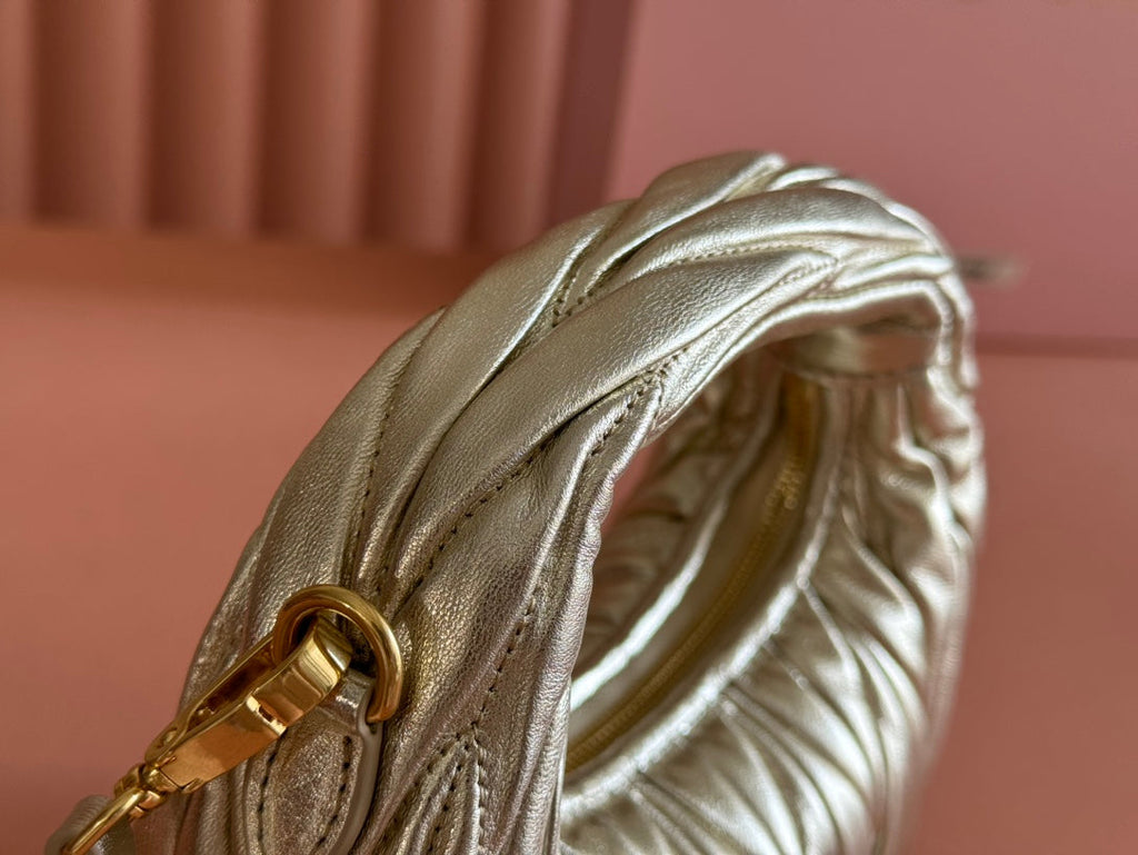 WANDER MATELASSÉ NAPPA MINI BAG 18 IN GOLDEN LAMBSKIN