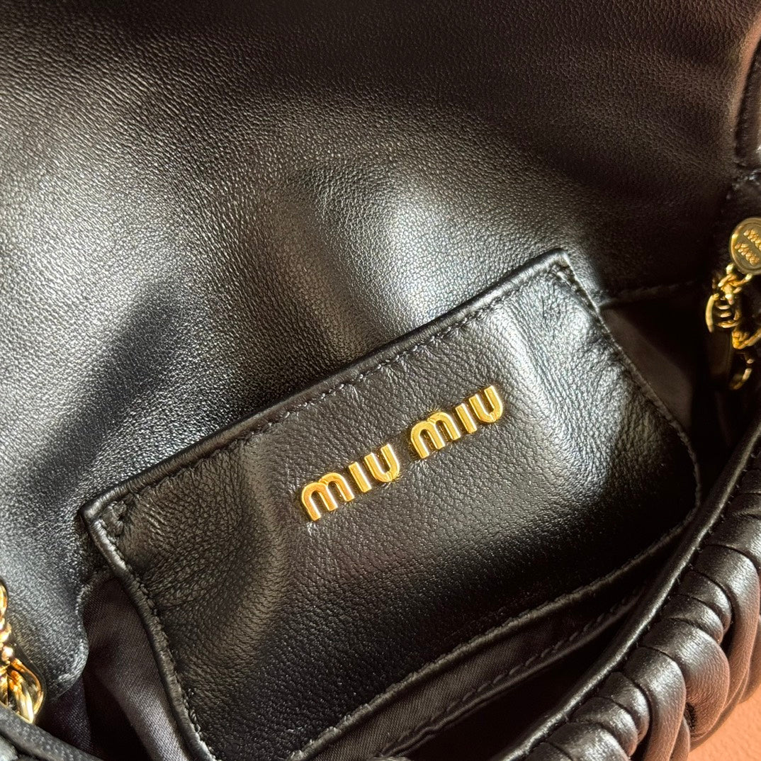 MATELASSÉ NAPPA LEATHER MINI BAG 18 BLACK