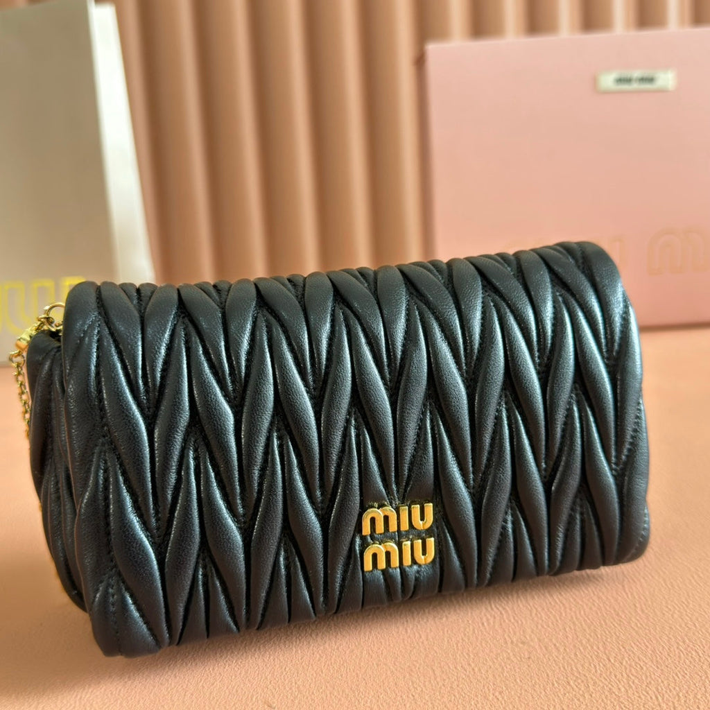 MATELASSÉ NAPPA LEATHER MINI BAG 18 BLACK