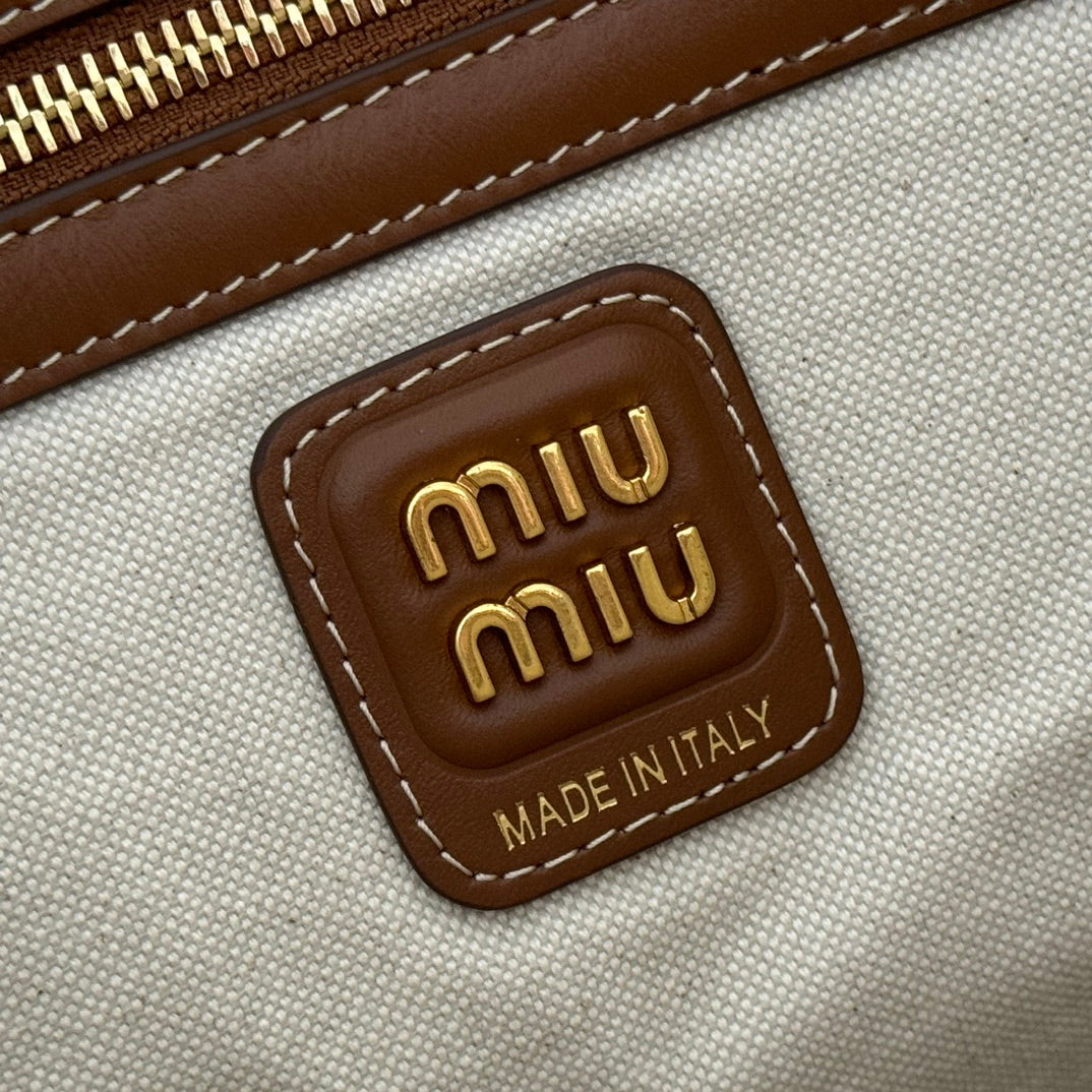 HOBO BAG 40 BLUE AND WHITE STRIPED IN CANVAS