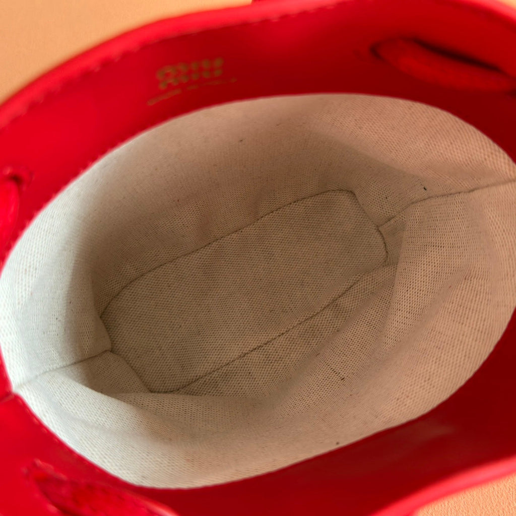 MINI TOTE BAG 17 RED IN NAPPA CALFSKIN