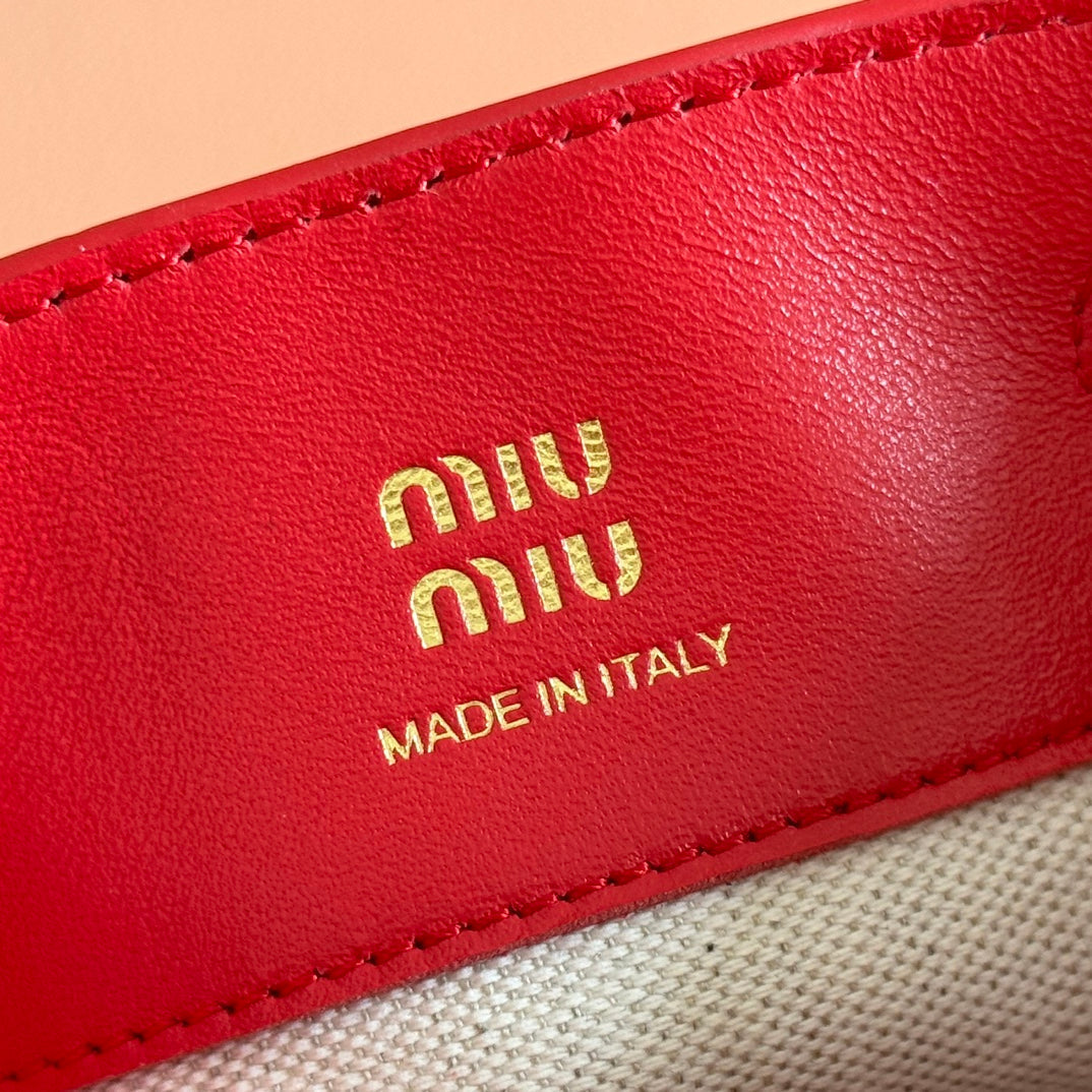 MINI TOTE BAG 17 RED IN NAPPA CALFSKIN