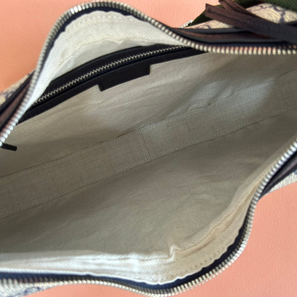 GUCCI 25S ATTACHE SHOULDER BAG 35 CM IN DARK BEIGE MIX BLACK CALFSKIN