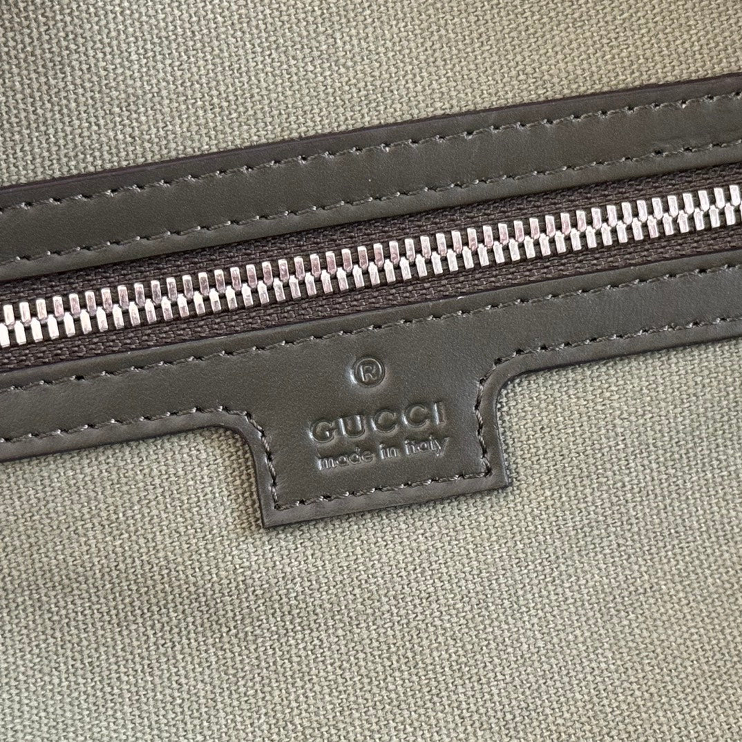 GUCCI 25S OPHIDIA MEDIUM BAG 45 CM IN MOSS GREEN CALFSKIN