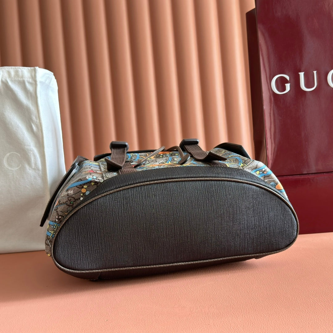 GUCCI 25S BACKPACK 44 CM IN MULTICOLOR CALFSKIN