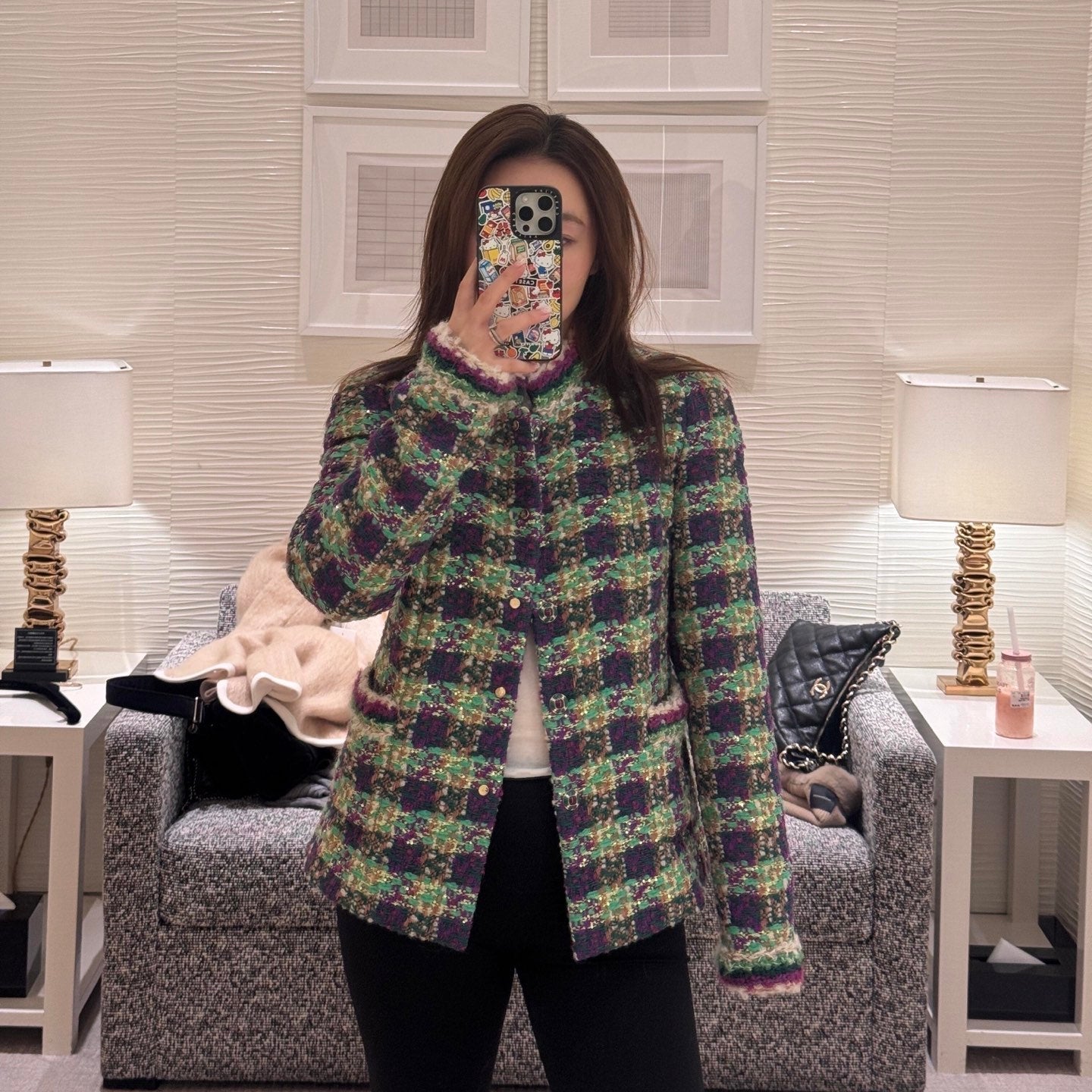 CHANEL 25S SHORT TWEED JACKET 499