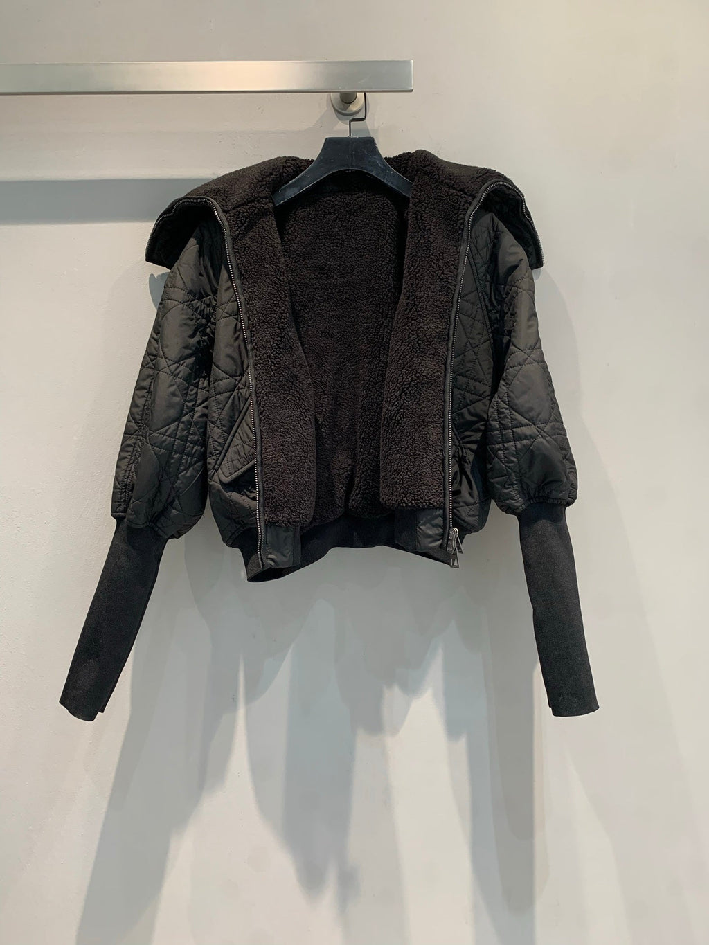 DIOR 25S COTTON SHERPA-COLLAR JACKET 536