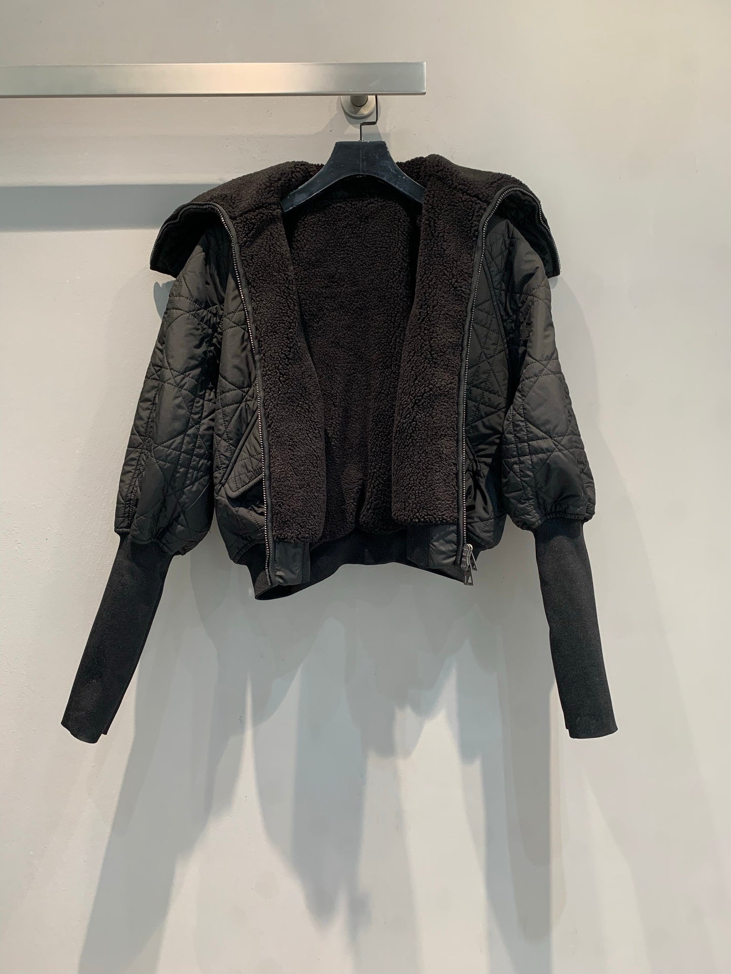 DIOR 25S COTTON SHERPA-COLLAR JACKET 536