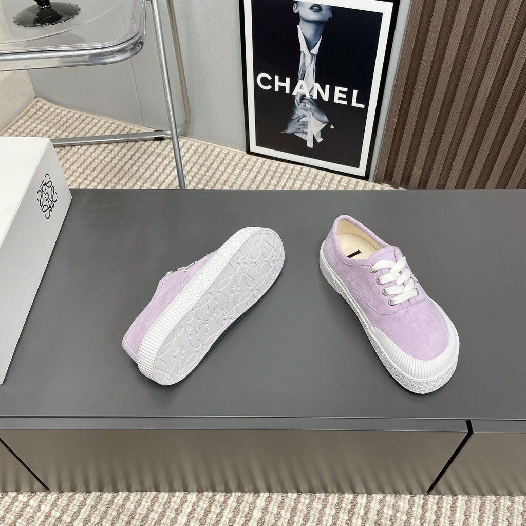 TERRA VULCA LACE-UP SNEAKER IN PASTEL PURPLE SUEDE