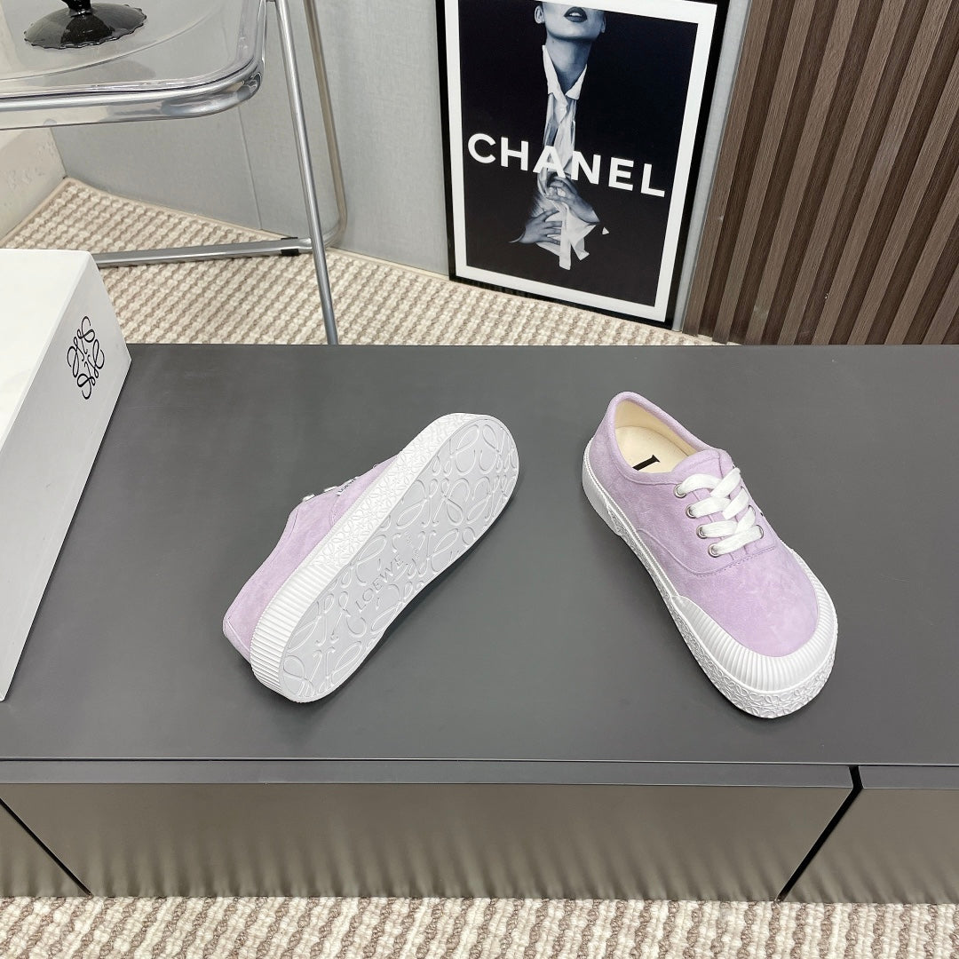 TERRA VULCA LACE-UP SNEAKER IN PASTEL PURPLE SUEDE