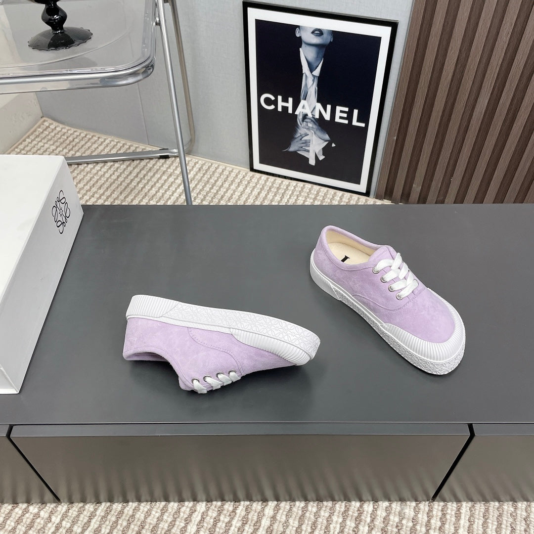 TERRA VULCA LACE-UP SNEAKER IN PASTEL PURPLE SUEDE