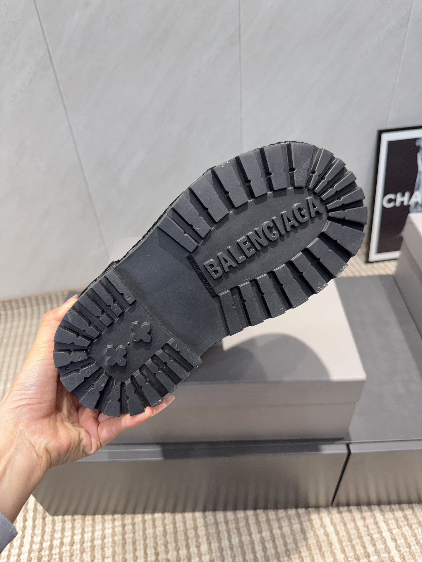 BALENCIAGA 25S LOW ANKLE BOOTS PLATFORM HEEL IN BLACK SUEDE STYLE 9