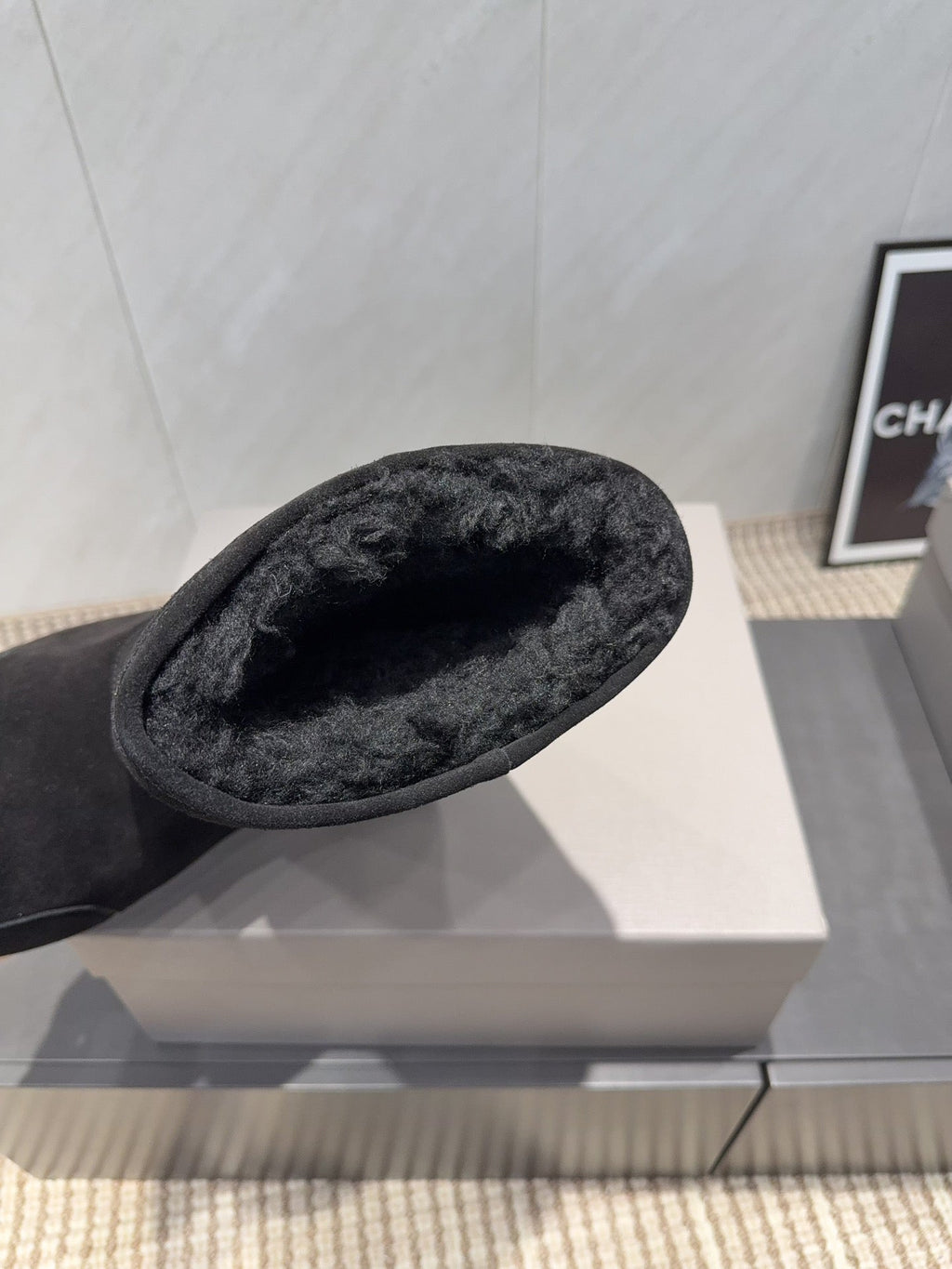 BALENCIAGA 25S LOW ANKLE BOOTS PLATFORM HEEL IN BLACK SUEDE STYLE 9