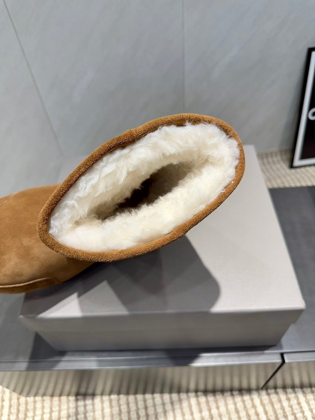 BALENCIAGA 25S LOW ANKLE BOOTS PLATFORM HEEL IN BROWN SUEDE STYLE 7