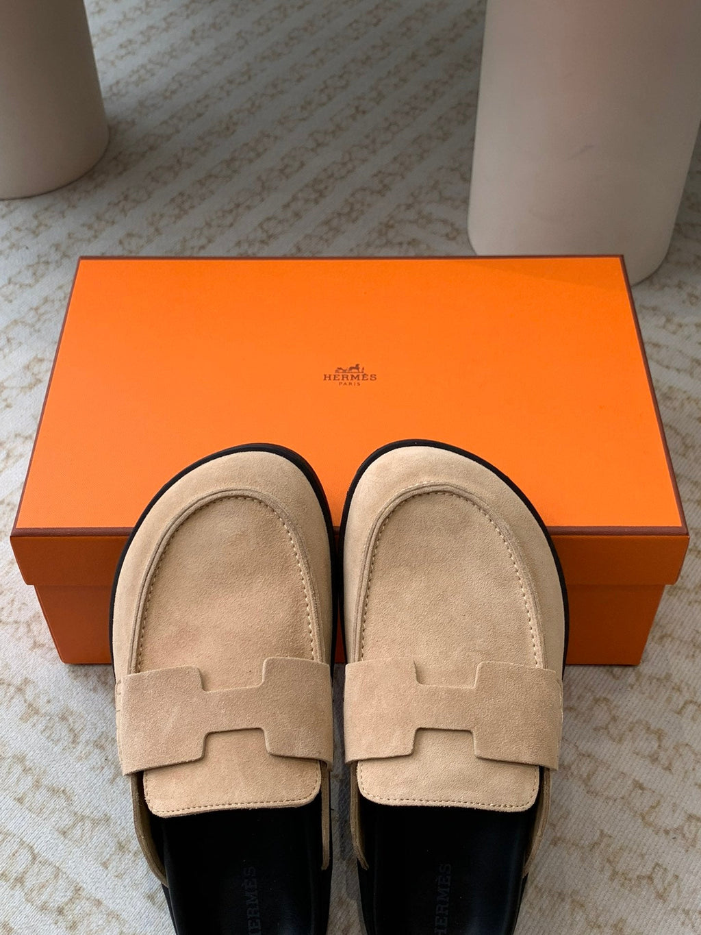 G0 MULE PASTEL PINK SUEDE