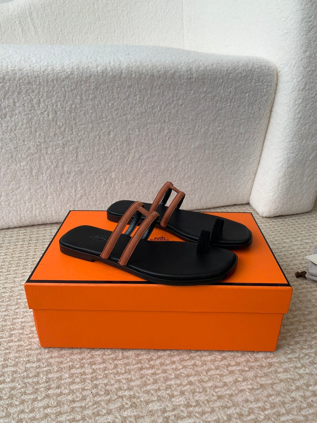 GEORGIA SANDALS BLACK MIX BROWN CALFSKIN