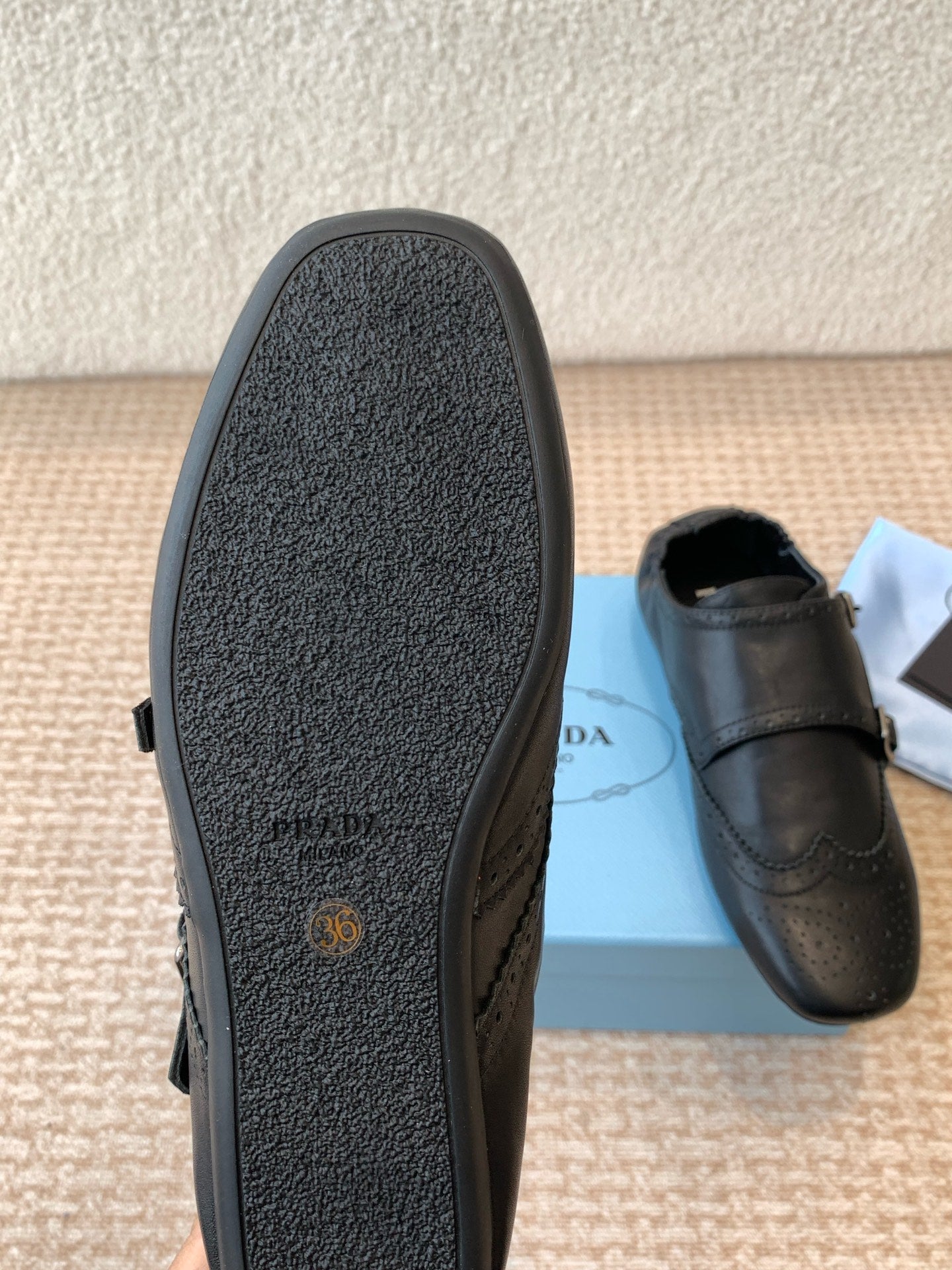 MONK STRAP IN BLACK CALFSKIN