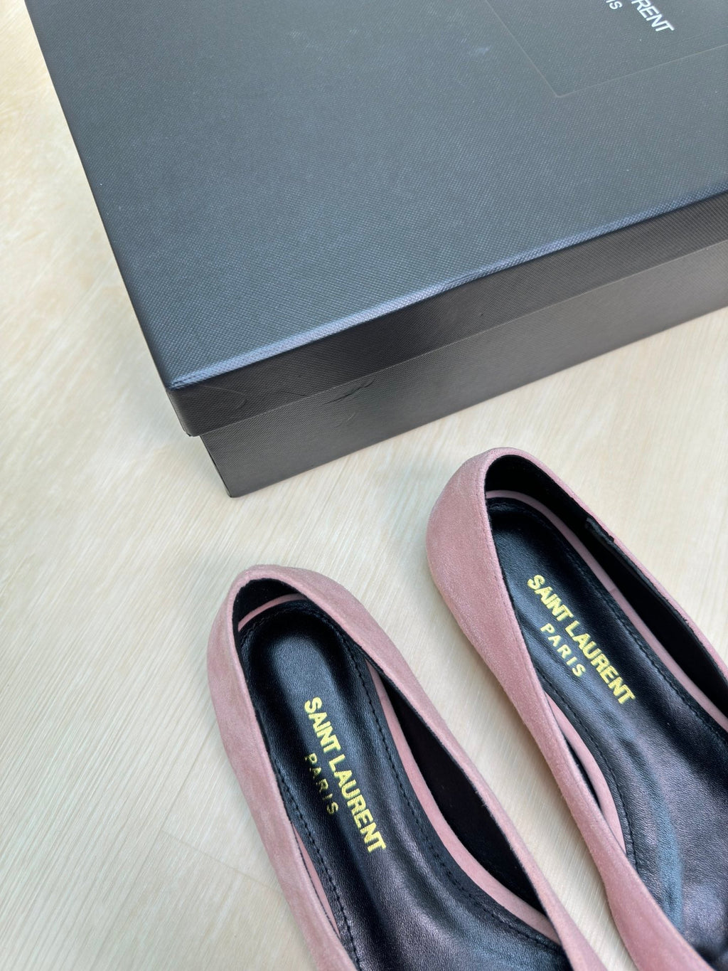 BABYLONE BALLET FLAT IN LIGHT PINK SUEDE