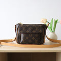 LV 25S SHOULDER BAG 19 IN BROWN MONOGRAM CALFSKIN GOLD HARDWARE