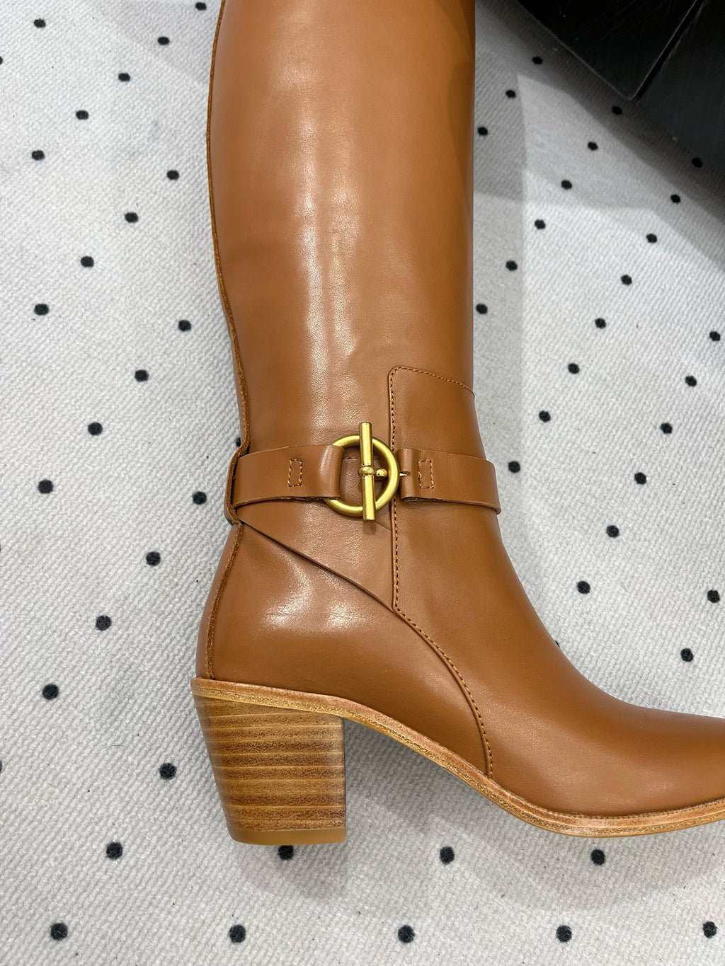 JUSTINE BOOT 6 CM IN BRONZE BROWN CALFSKIN