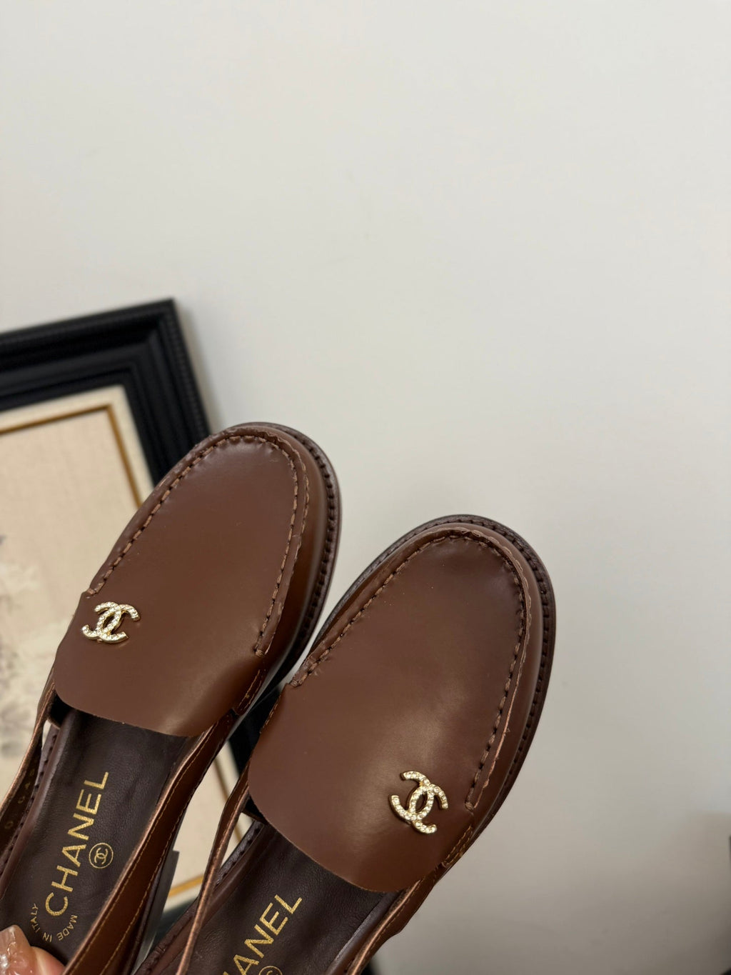 CC 25C Slingback Loafer Brown Patent Leather