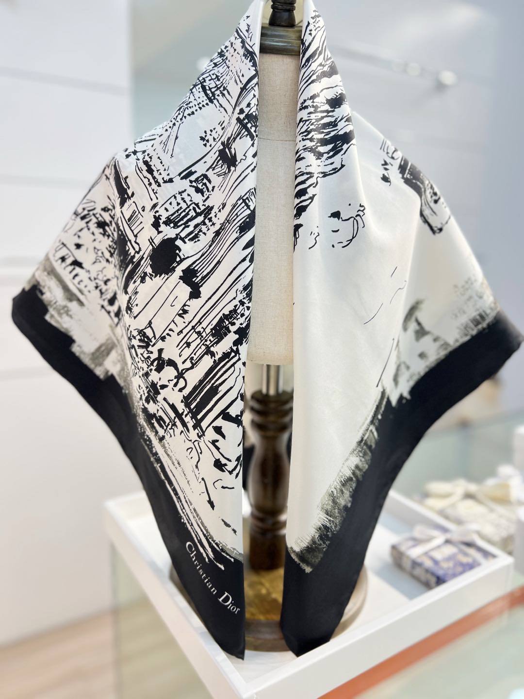 DIOR SCARF 90 CM IN SILK 603565