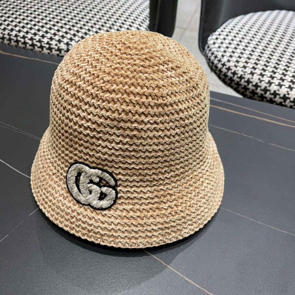 BUCKET HAT IN BEIGE WOOL 389115