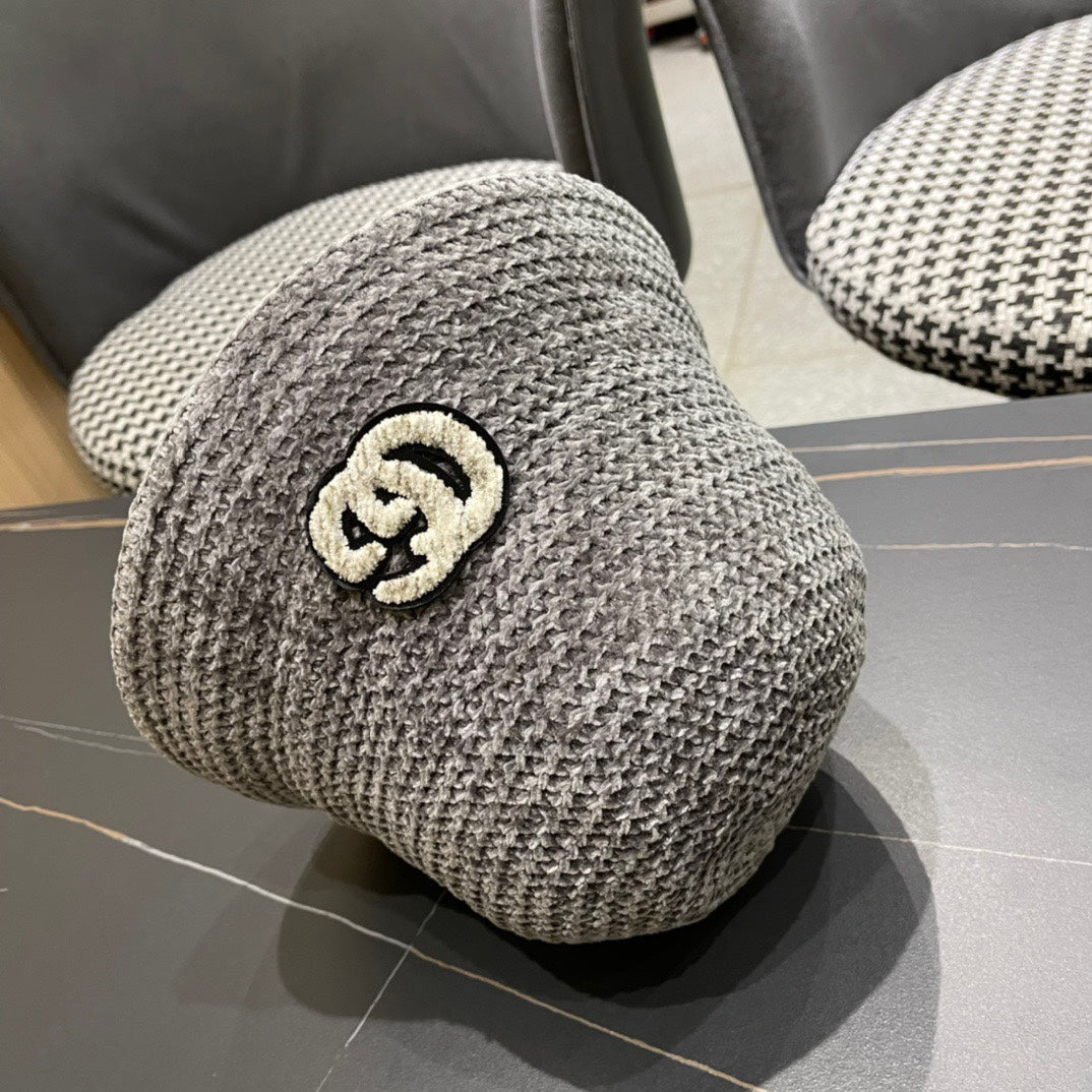 BUCKET HAT IN STEEL GRAY WOOL 389116