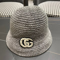 BUCKET HAT IN STEEL GRAY WOOL 389116