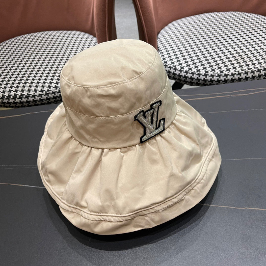 BUCKET HAT IN COSMIC LATTE BEIGE COTTON 404528