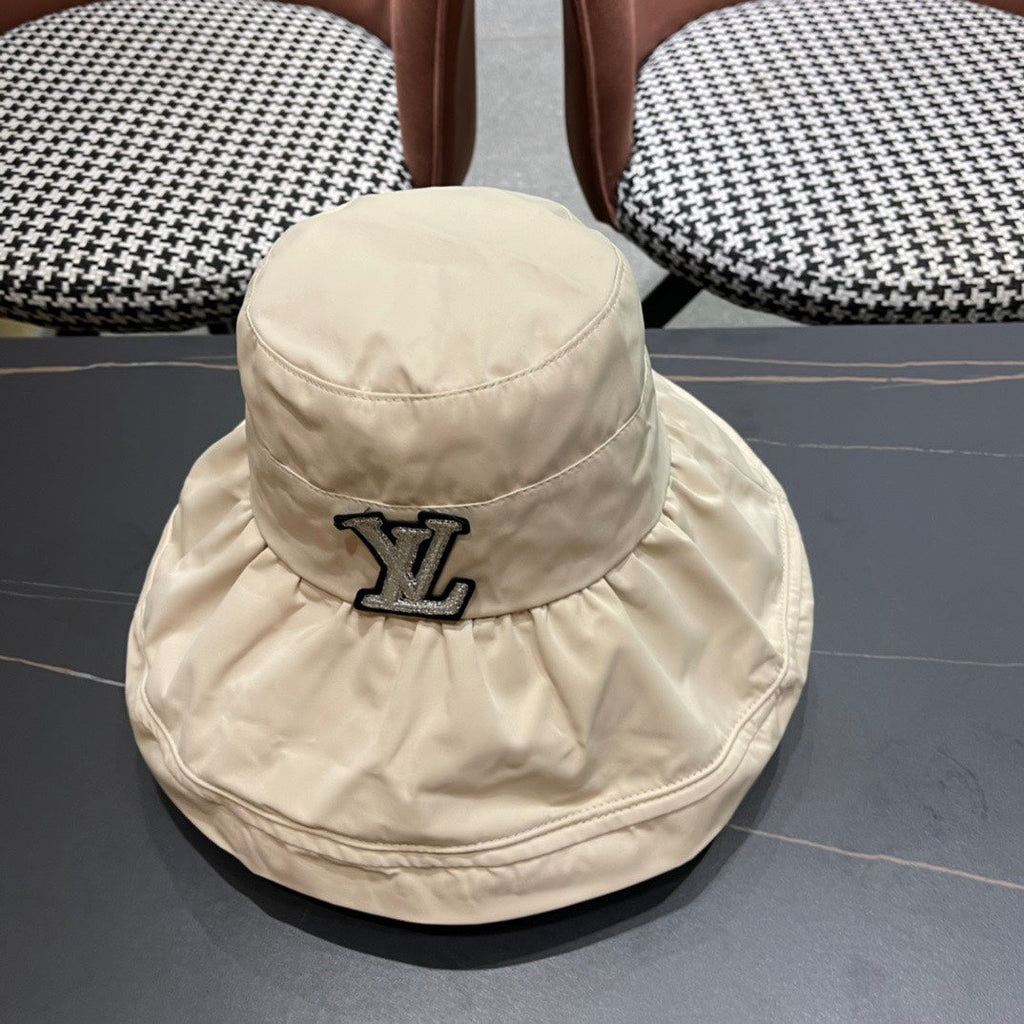 BUCKET HAT IN COSMIC LATTE BEIGE COTTON 404528
