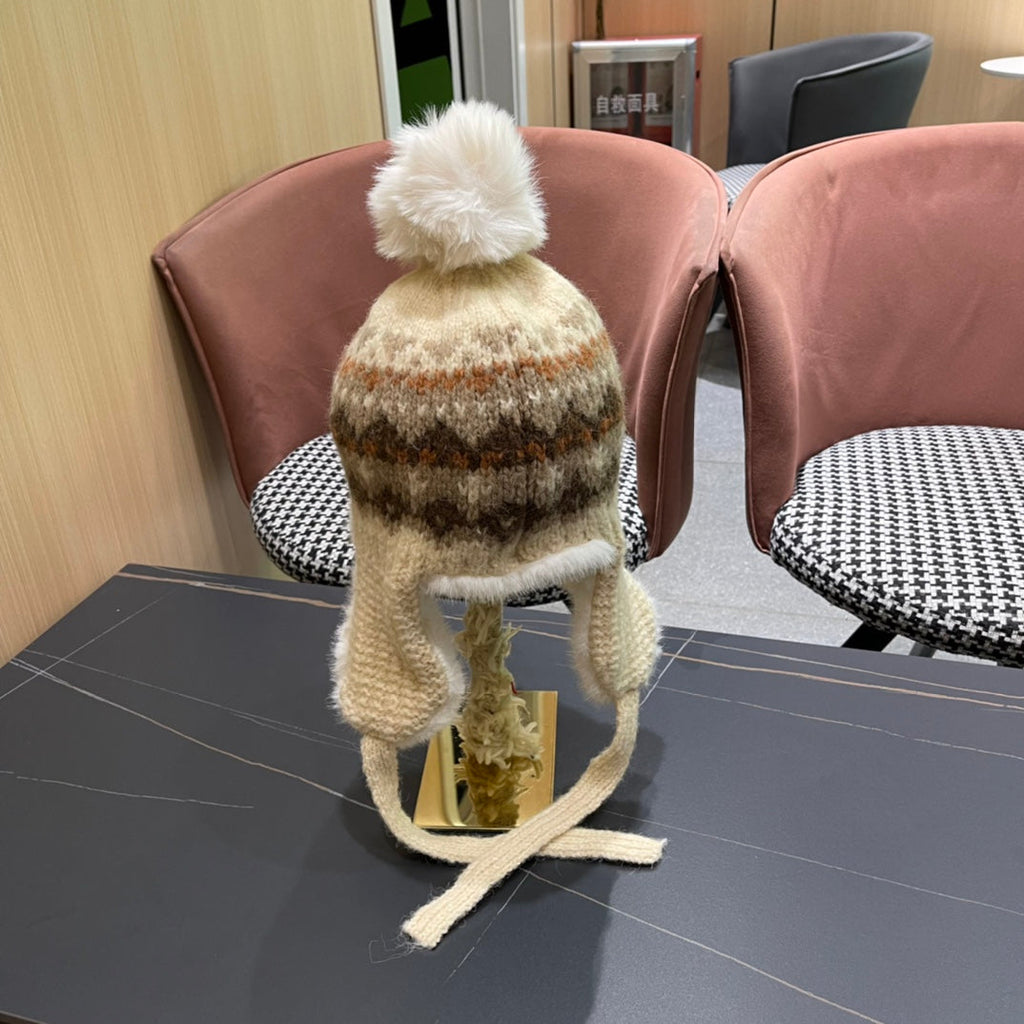 PLUSH WINTER HAT COLORFUL 431201