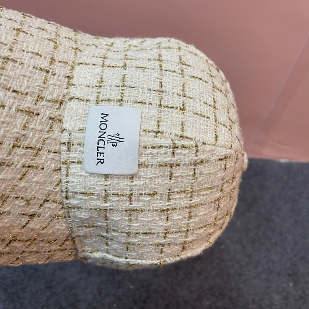 BASEBALL CAP IN BEIGE CREAM TWEED 437707