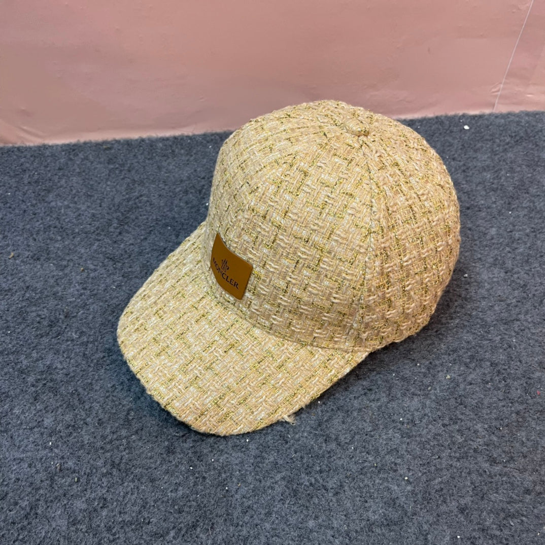 BASEBALL CAP IN SAND YELLOW TWEED 437708