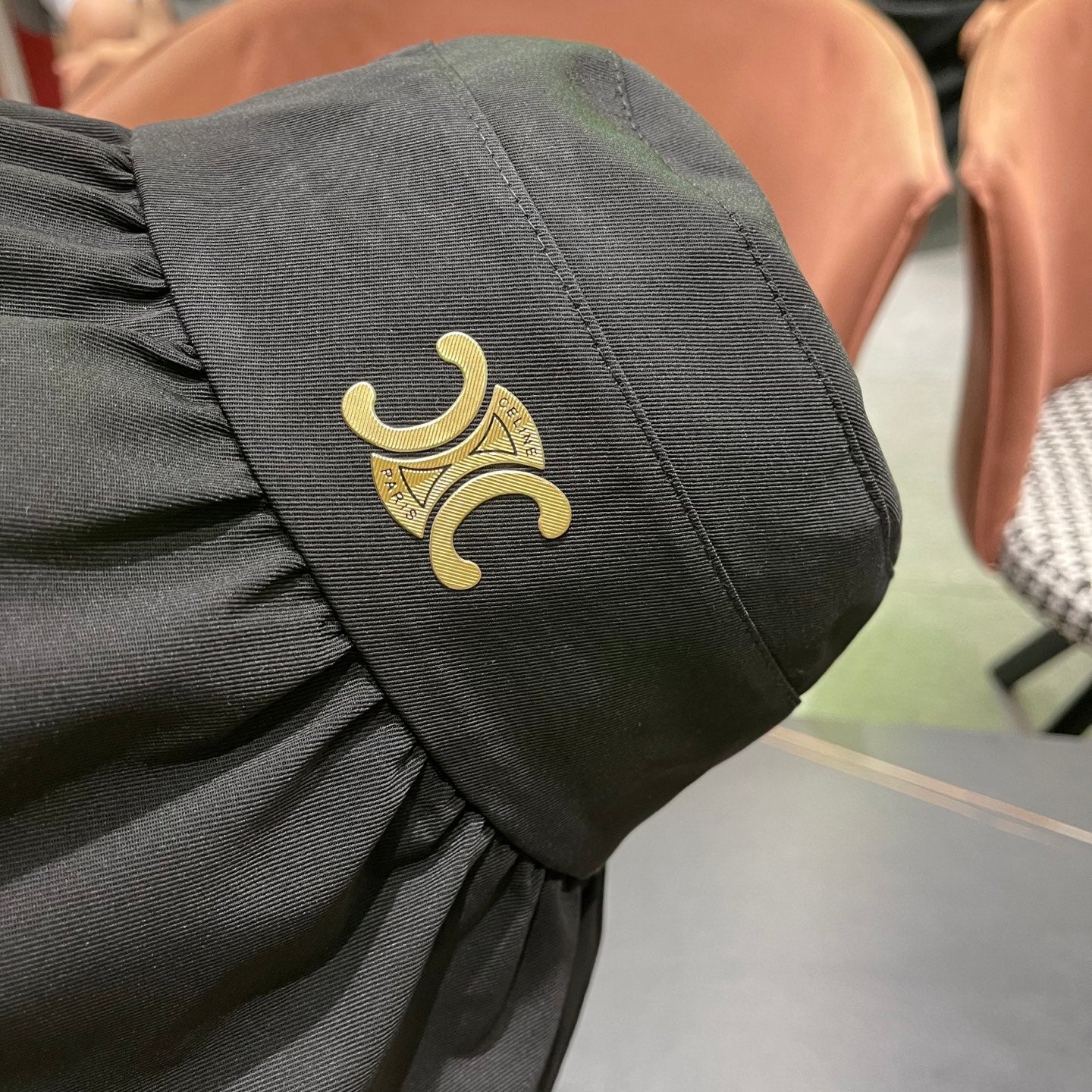 CELINE 25S BUCKET HAT 734583 IN BLACK