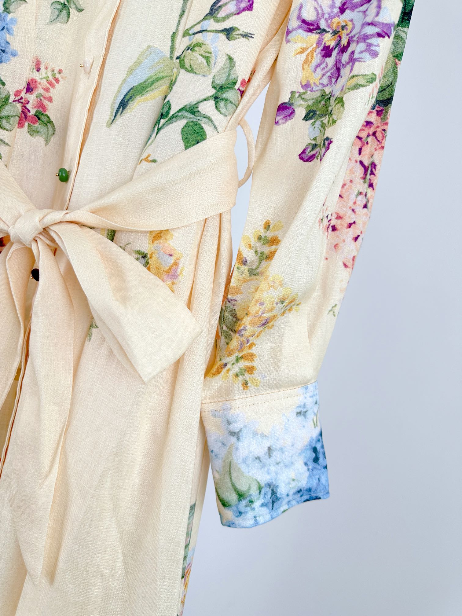 HALLIDAY TUCKED SHIRT DRESS 25S IN LINEN 266345