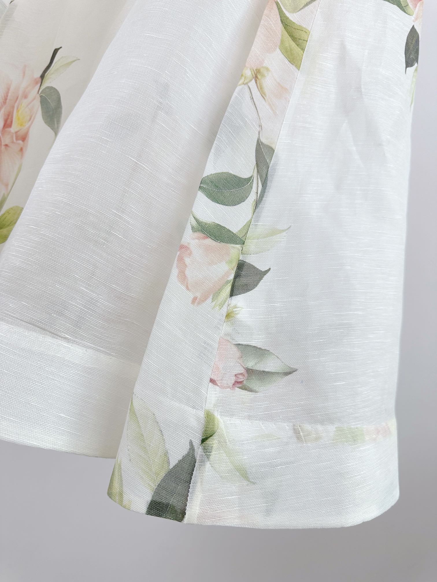 DITSY FLORAL PRINT LONG DRESS NATURA 25S IN SILK 266337