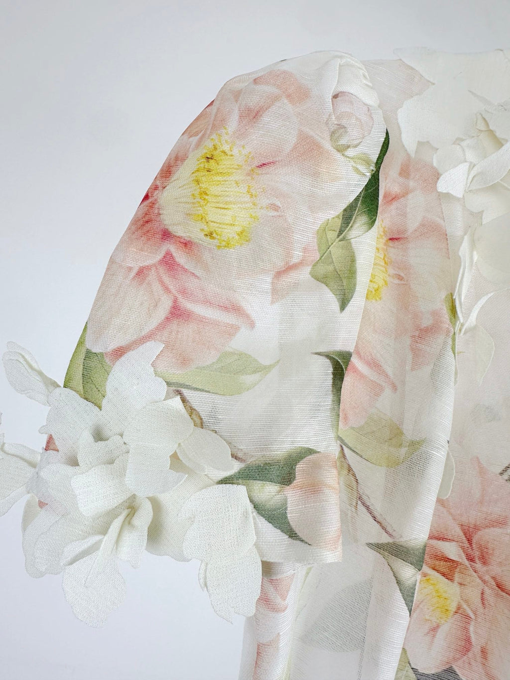 DITSY FLORAL PRINT LONG DRESS NATURA 25S IN SILK 266337