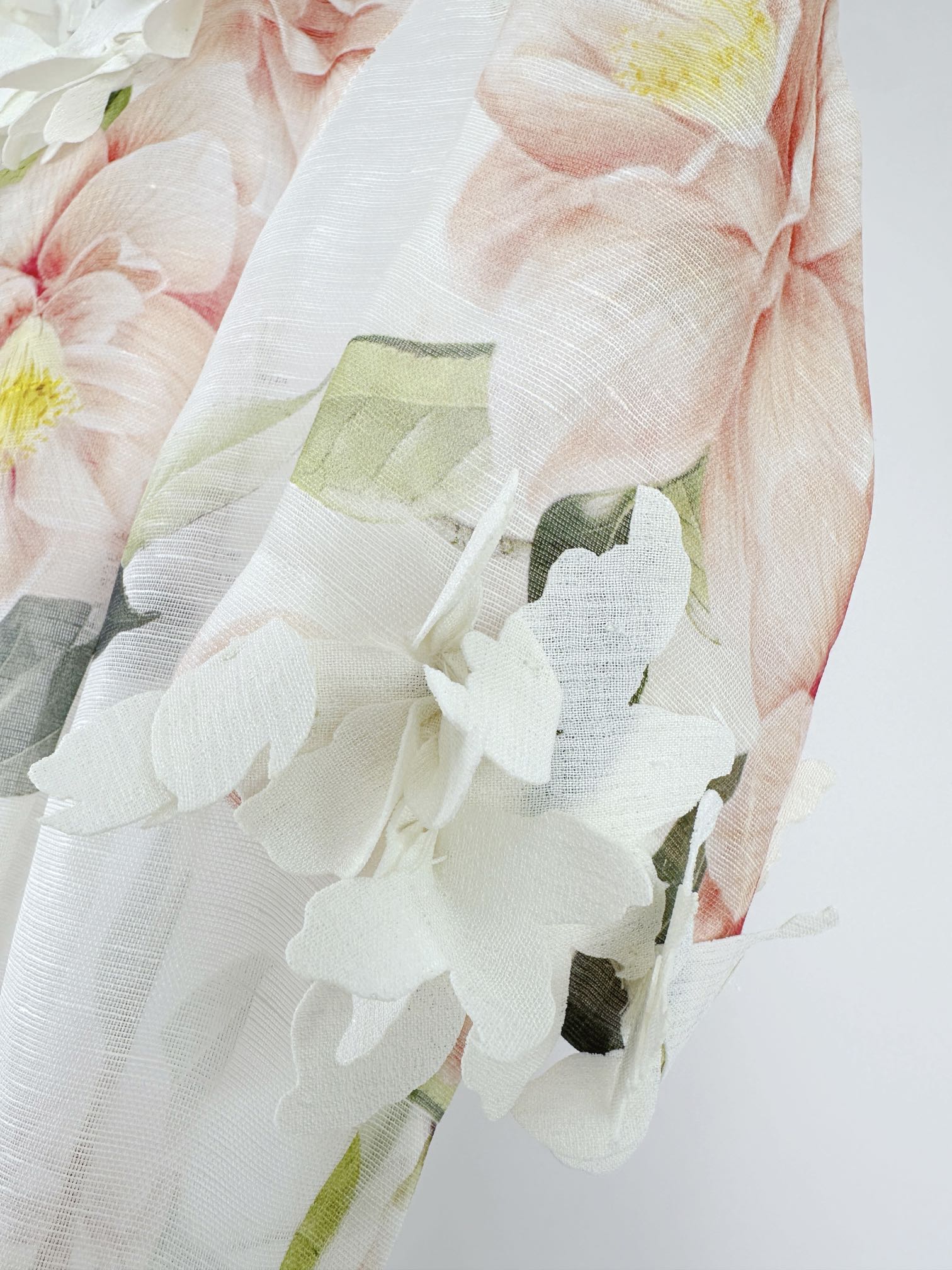 DITSY FLORAL PRINT LONG DRESS NATURA 25S IN SILK 266337