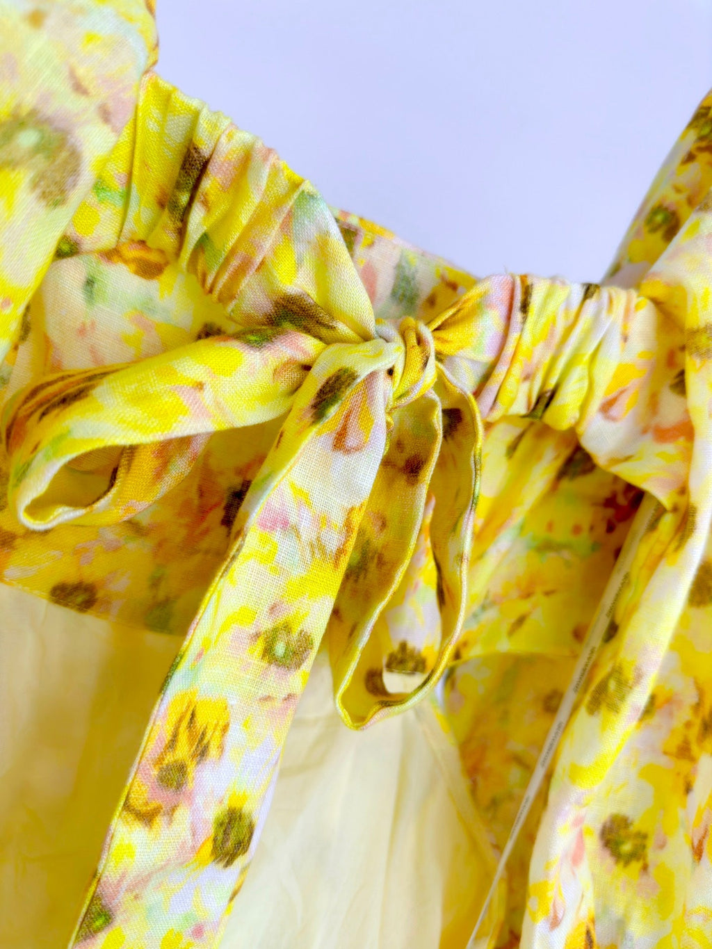 PUFF SLEEVE MINI DRESS 25S IN LINEN 266364