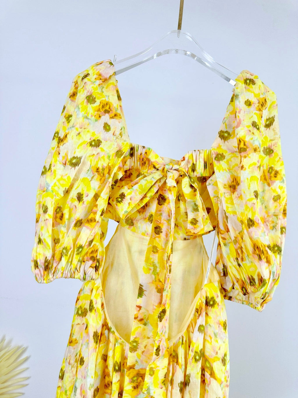 BACKLESS MIDI DRESS 25S IN LINEN 266369