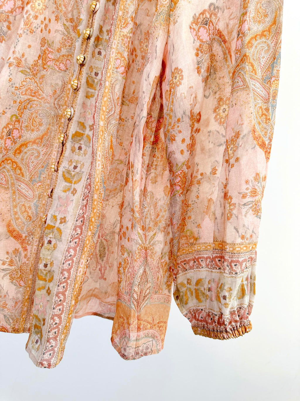 ZIMMERMANN HIGH-NECK FLARE-SLEEVE TOP 270178