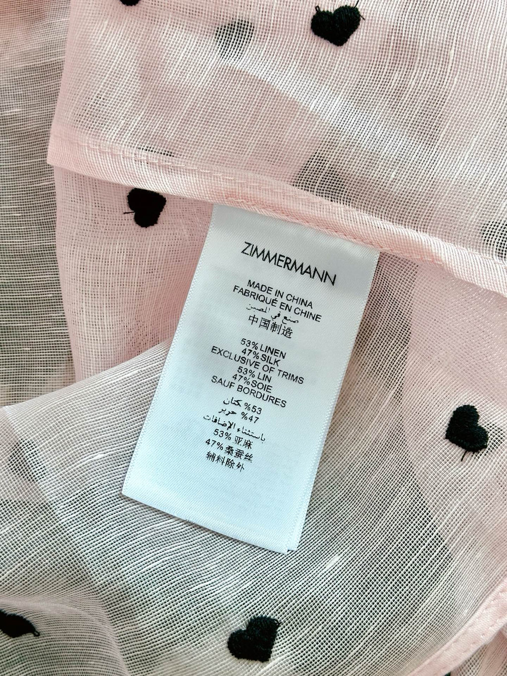 ZIMMERMANN RUFFLED CHIFFON BLOUSE 270155