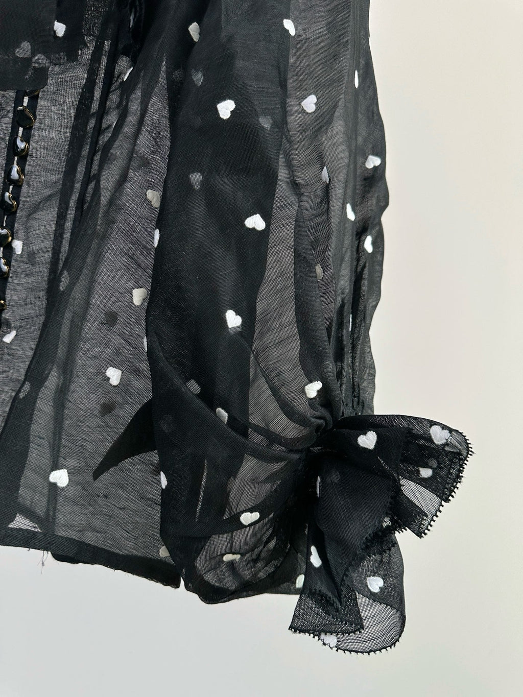 ZIMMERMANN RUFFLED CHIFFON BLOUSE 270159